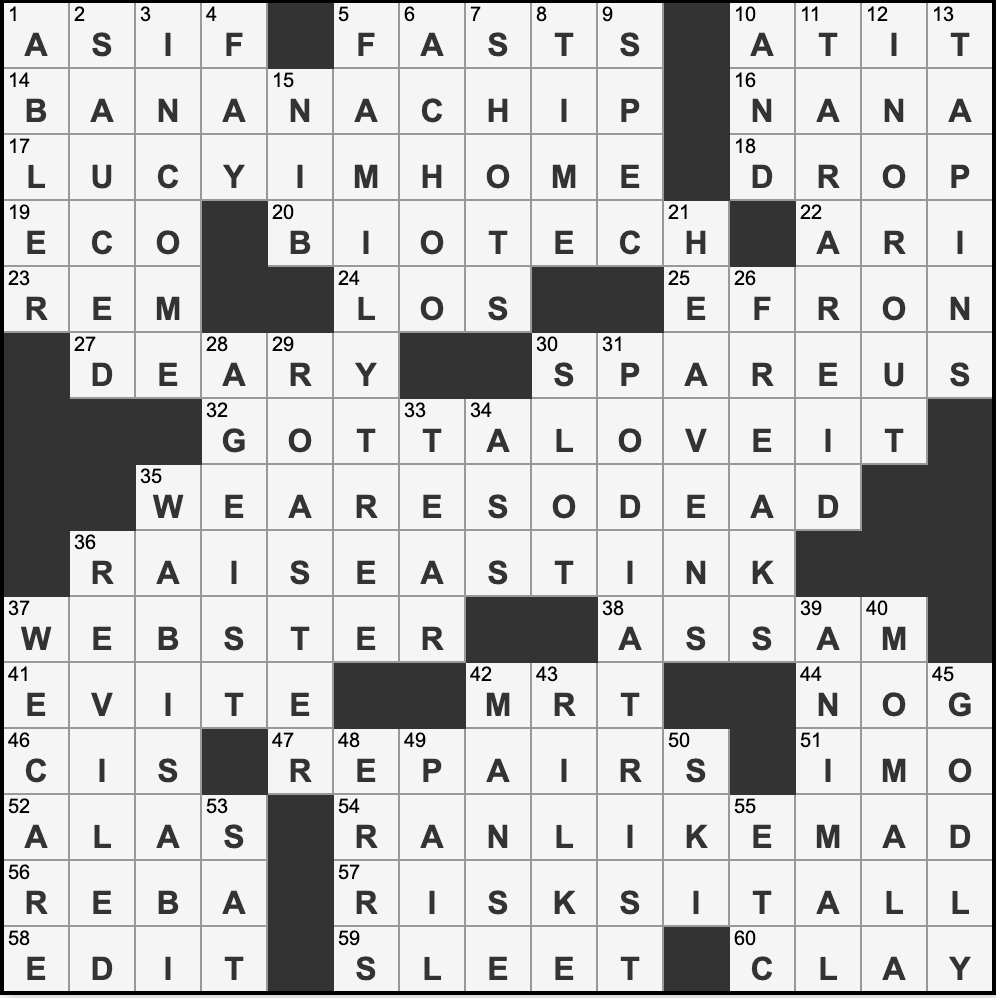 NYT Crossword May 4 2024 Answers